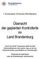 Übersicht der geplanten Kontrollorte im Land Brandenburg