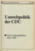 CDU-DOKUMENTATION 23/1990. Umweltpolitik