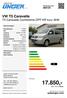 17.850,inkl. 19 % Mwst. VW T5 Caravelle T5 Caravelle Comfortline DPF KR kurz AHK. autounger.com. Preis: