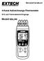 Benutzerhandbuch. 4-Kanal Aufzeichnungs-Thermometer. RTD und Thermoelement-Eingänge. Modell SDL200