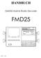 HANDBUCH. GMDSS Marine Radio Decoder FMD25 FMD25 FMD 25 10/99