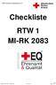 Checkliste RTW 1 MI-RK 2083