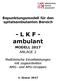 Bepunktungsmodell für den spitalsambulanten Bereich. - L K F - ambulant MODELL 2017 ANLAGE 2