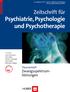 Zeitschrift für Psychiatrie, Psychologie und Psychotherapie