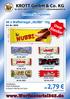 2,79. KROTT GmbH & Co. KG. Unser Klassiker. 60 x Waffelriegel NUBBI 10g. ab zuzüglich 7% MwSt. Art. Nr.: 0050