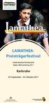 LAMATHEAPreisträgerfestival. Landesamateurtheaterpreis Baden-Württemberg Karlsruhe