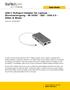 USB-C Multiport Adapter für Laptops - Stromversorgung - 4K HDMI - GbE - USB Silber & Weiss