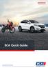 BCA Quick Guide.