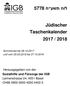 Jüdischer Taschenkalender 2017 / 2018