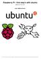 Raspberry Pi - first step's with ubuntu