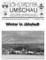 UMSCHAU. Winter in Jöhstadt. Mit den Ortsteilen Schmalzgrube, Grumbach, Neugrumbach, Steinbach und Oberschmiedeberg