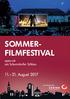 SOMMER- FILMFESTIVAL. open-air am Schorndorfer Schloss