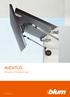 AVENTOS. Gehrungs- und Falzanwendungen.