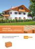 UNIPOR W07/W08 CORISO. Der Innovationsziegel für Einfamilienhäuser