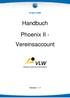 Handbuch. Phoenix II - Vereinsaccount