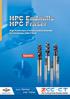 High Performance Solide Carbide Endmills Hochleistungs-VHM-Fräser