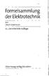Formelsammlung der Elektrotechnik