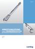 a perfect fit ARBEITSANLEITUNG CAMLOG DREHMOMENTRATSCHE MIT STUFENLOSER DREHMOMENTEINSTELLUNG Handhabung Sterilisation Pflege