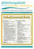 Mitteilungsblatt. Jahrgang 22 Montag, den 02. Juni 2014 Nummer 06. Inhaltsverzeichnis