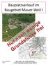 Bauplatzverkauf im Baugebiet Mauer-Weil I