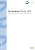 Schulstatistik 2016 / 2017 Eine Information aus dem Fachdienst Schule und Sport