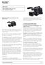 Leistungsmerkmale. HDV-Schulter-Camcorder mit Wechselobjektivsystem.  1. Erhöhte Flexibilität, neue Funktionen, mehr Möglichkeiten
