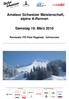 Amateur Schweizer Meisterschaft, alpine A-Rennen. Samstag 19. März Rennpiste: FIS Piste Riggisalp / Schwarzsee