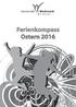Impressum: Osterferienkompass 2016 der Gemeinde Wedemark Postanschrift: Fritz-Sennheiser-Platz 1, Wedemark