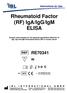 Rheumatoid Factor (RF) IgA/IgG/IgM ELISA