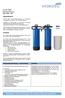 HYDRO ION Wasserenthärtung Typ: VAD CS. Einsatzbereich. Funktion. Anlagenbeschreibung / Lieferumfang 1/5