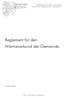 Reglement für den Wärmeverbund der Gemeinde
