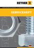 VERBINDUNGSELEMENTE & BEFESTIGUNGSTECHNIK SERVICEHEFT