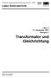 Transformator und Gleichrichtung