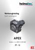 Werkzeugkatalog tool catalogue APEX. Revolver / turret BMT 45 - DIN 5480 PT - 12