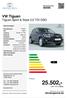 25.502,inkl. 19 % Mwst. VW Tiguan Tiguan Sport & Style 2,0 TDI DSG. fahrzeugarena.de. Preis: