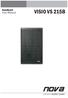 Handbuch User Manual VISIO VS 215B NOVA. CRAAFTAUDIO GmbH
