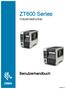 ZT600 Series. Benutzerhandbuch. Industriedrucker P
