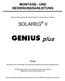 MONTAGE UND BEDIENUNGSANLEITUNG. Mikroprozessorgesteuerter Systemregler für solarthermische Anlagen: SOLAREG II. Wichtig!