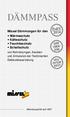 DÄMMPASS. EnEV Missel Dämmungen für den Wärmeschutz Kälteschutz Feuchteschutz Schallschutz DIN VDI/ DVGW 6023