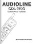 CDL 970G. Schnurlos-Telefon BEDIENUNGSANLEITUNG