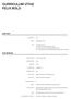 Curriculum Vitae Felix Bold
