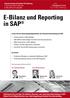 E-Bilanz und Reporting in SAP