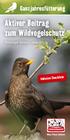 Aktiver Beitrag zum Wildvogelschutz