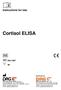 Cortisol ELISA. Instructions for Use EIA Distributed by: