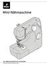 Mini-Nähmaschine. Bedienungsanleitung und Garantie. Tchibo GmbH D Hamburg 81118AB5X4V A3 A4 A5 A6 B1 B2 B3 B4 B5 B6 C1 C2 C3 C4 C5 C6