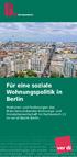 Für eine soziale Wohnungspolitik in Berlin