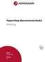 PepperShop Abonnemente Modul Anleitung
