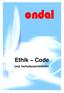 Ethik Code und Verhaltensrichtlinien