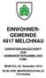 EINWOHNER- GEMEINDE 4917 MELCHNAU