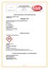 Sicherheitsdatenblatt gemäß Verordnung (EG) 1907/2006 (REACH) 1 Stoff-/Zubereitungs- und Firmenbezeichnung